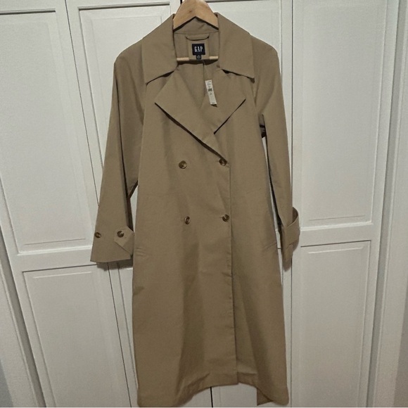 GAP Icon Trench Coat Classic Khaki Tan - Picture 15 of 16